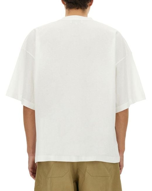Studio Nicholson White Jersey T Shirt