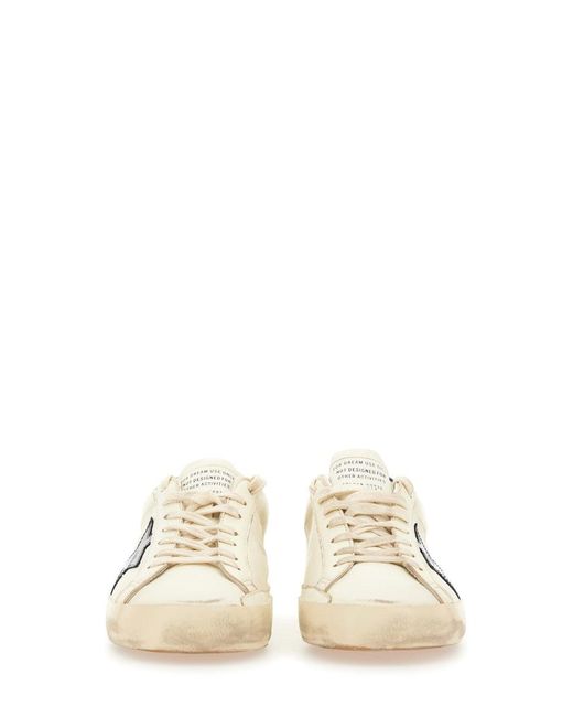 Golden Goose Deluxe Brand Natural Leather Super-Star Classic Sneakers