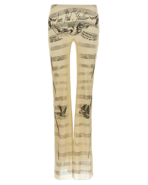 Jean Paul Gaultier Tulle -broek in het Metallic