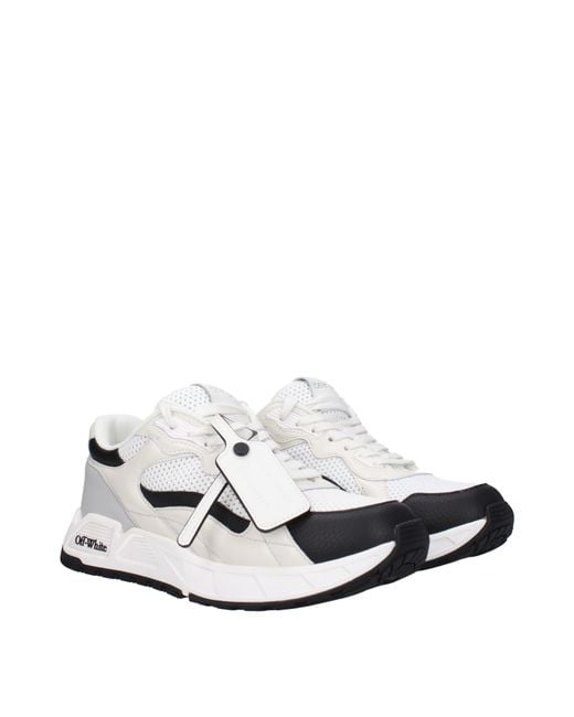 Off-White c/o Virgil Abloh White Sneakers Donna Pelle Bianco/Nero