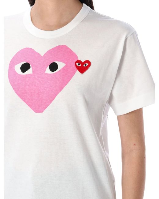 COMME DES GARÇONS PLAY White Big Heart T-Shirt