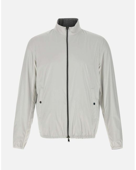 Herno Umkehrbare Eisgraue Herrenjacke in Gray für Herren