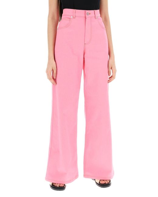 Marni Lightweight Denim Jeans in het Pink