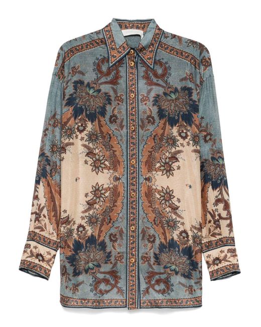 Zimmermann Ascension Blouse in het Gray