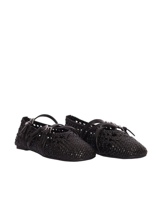 Michael Kors Black Indy Woven Flex Ballet