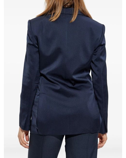 Theory Blue Tie Waist Blazer.Cru