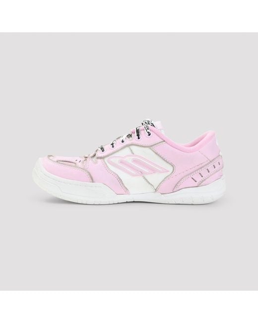 Balenciaga Pink Hamptons Leather Sneaker