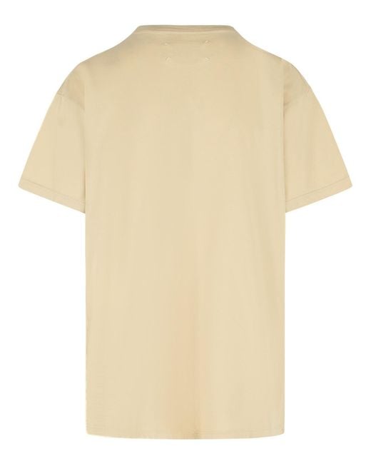 Maison Margiela Natural Ivory Cotton T-Shirt