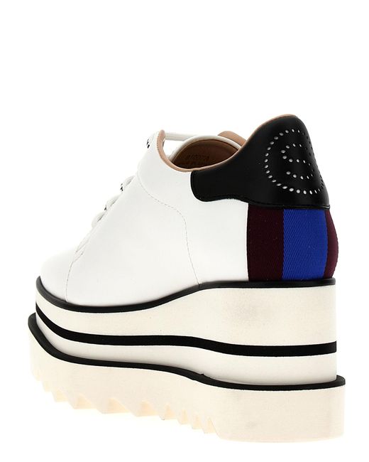 Stella McCartney White Sneak-Elyse' Wedge