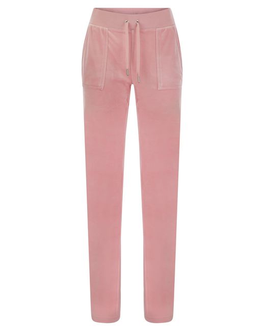 Pantaloni succosi con le tasche in velluto di Juicy Couture in Pink