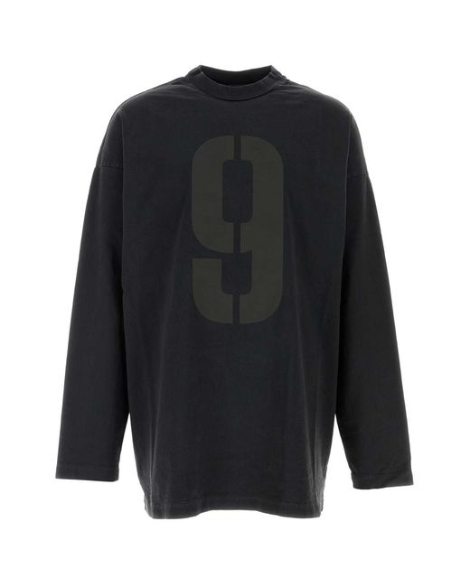 Fear Of God Blue Slate Cotton Oversize T-Shirt for men