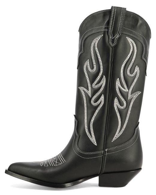 Bottes de cowboy Santa Fè Sonora Boots en coloris Black