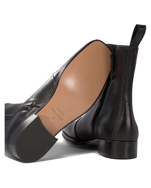 Soeur Black "West" Ankle Boots