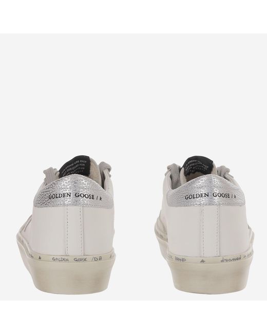 Golden Goose Deluxe Brand Gray Leather Hi Star Patch Sneakers