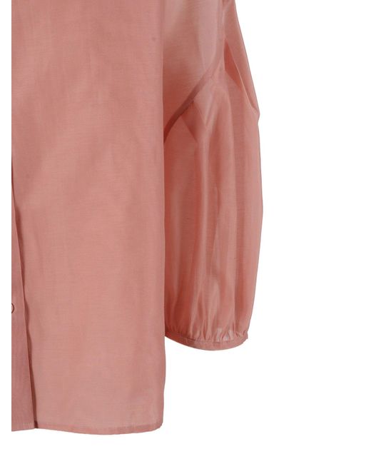 Peserico Pink Buttoned Blouse