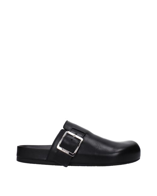 Loewe Black Ciabatte E Zoccoli Ease Uomo Pelle Nero