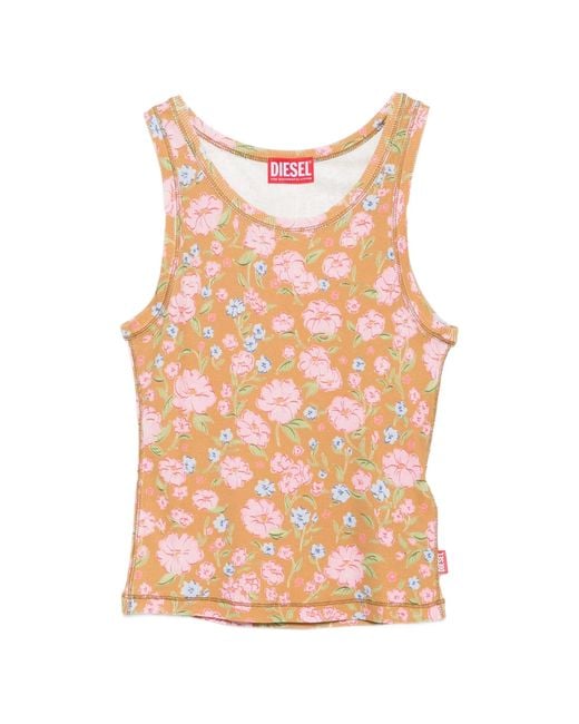 DIESEL Pink T-Fiore Top