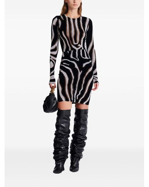 Pencil Skirts Balmain de color Black