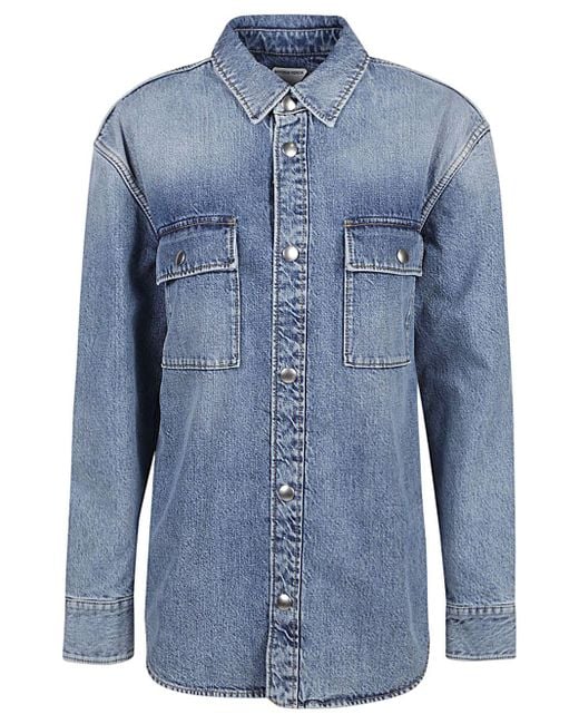 Bottega Veneta Blue Denim Cotton Shirt