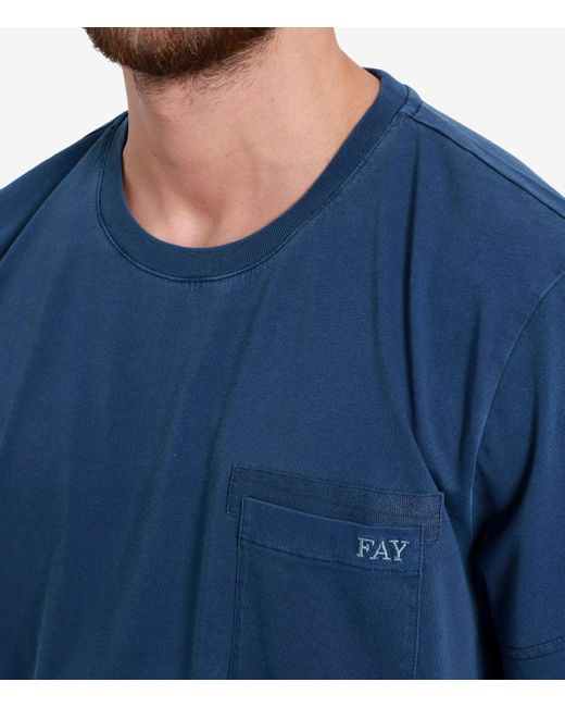 Fay Blue T Shirts And Polos for men