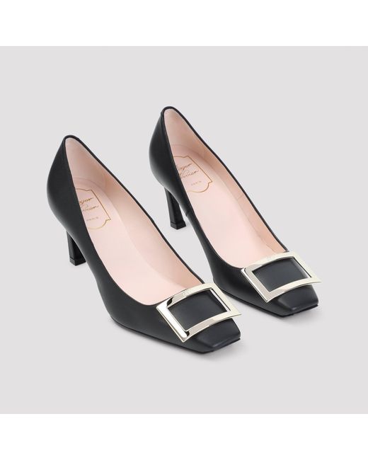 Roger Vivier Black Elegant Belle Pumps With 7Cm Heel
