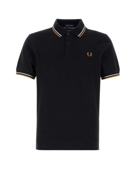 Fred Perry Black Midnight Piquet Polo Shirt