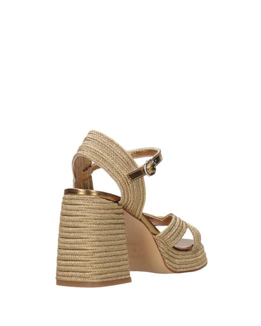 Castaner Metallic Sandalen golden