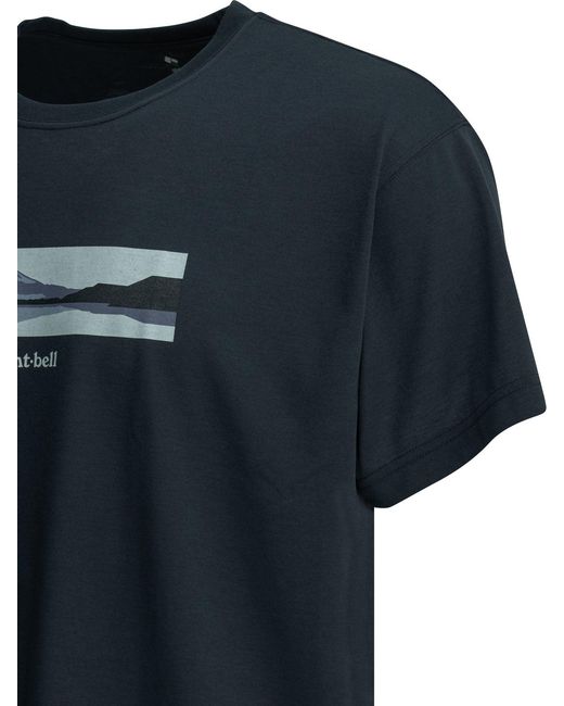 Montbell Black Polyester T-Shirt