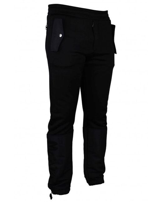 McQueen Black Viscose Jogging Sweatpants
