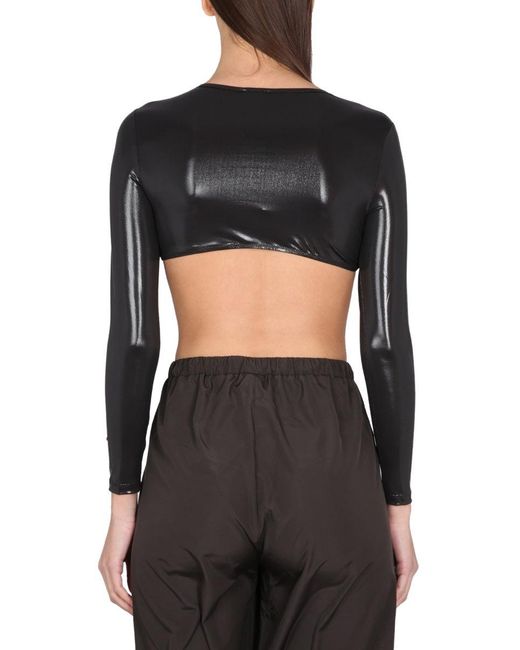 NOT AFTER TEN Black Cropped T Shirt