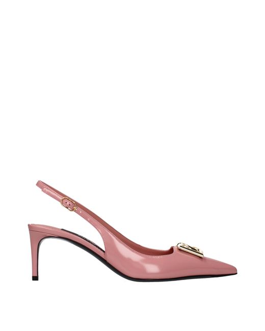 Dolce & Gabbana Pink Dolce&Gabbana Sandals Patent Leather