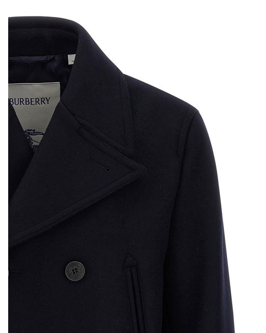 Burberry Blue 'Shelborne' Coat for men