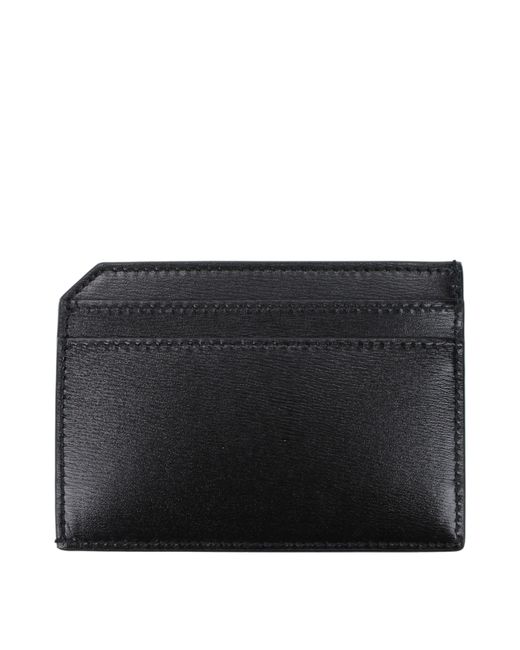 Saint Laurent Black Document Holder Leather