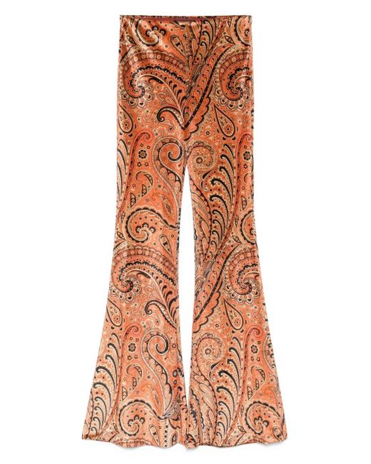 Etro Paisley Printbroek in het Orange