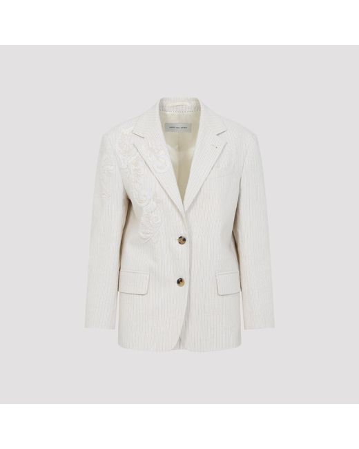 Dries Van Noten Getailleerde Blazer Van in het White