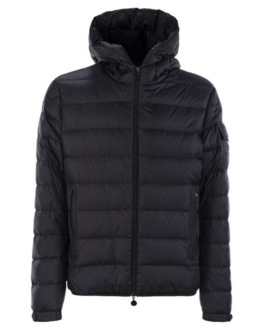Moncler Najan Short Down Jacket Met Kap in het Black voor heren