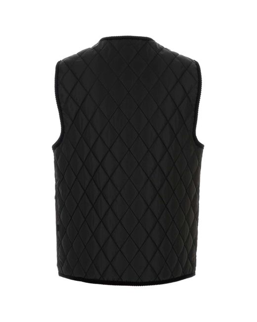 Burberry Black Quilted Vest for men