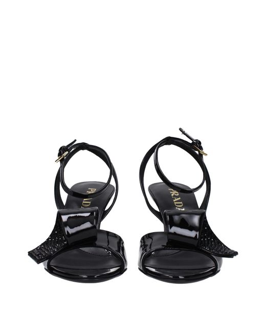 Prada Sandals Paint in Black for Men Lyst UK