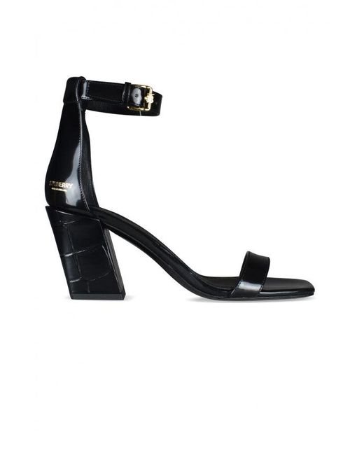 Burberry Black Sandalen