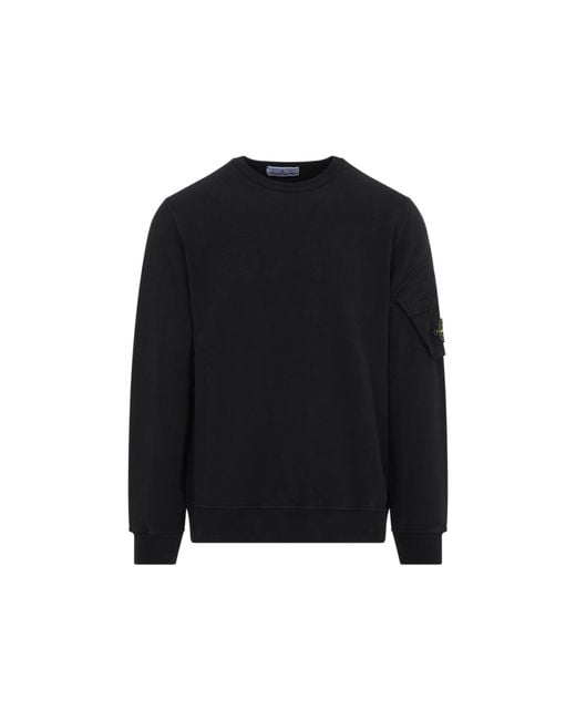 Stone Island Black Cotton Sweatshirt for men