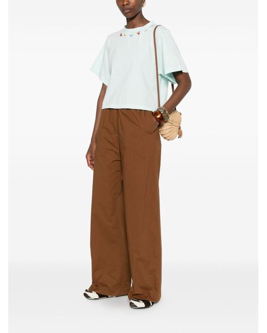 Forte_forte Brown Cotton Trousers