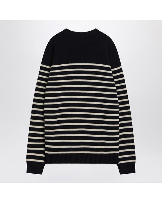 Valentino Black Sweater With Jacquard Pattern Chez