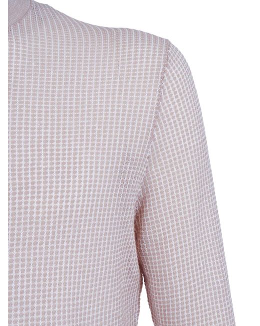Ballantyne Purple Kurzarmpullover