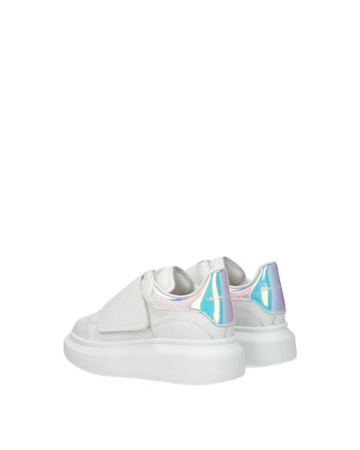 McQueen White Idee Regalo Sneakers Kids Donna Pelle Bianco/Multicolore