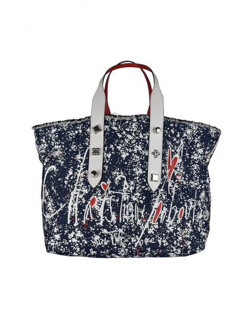 Christian Louboutin Blue Frangibus Tote Bag