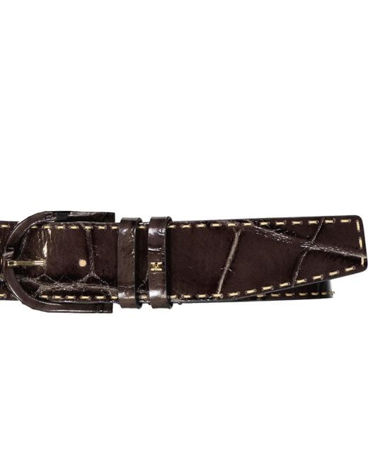 Max Mara Brown Waist1 Leather Belt