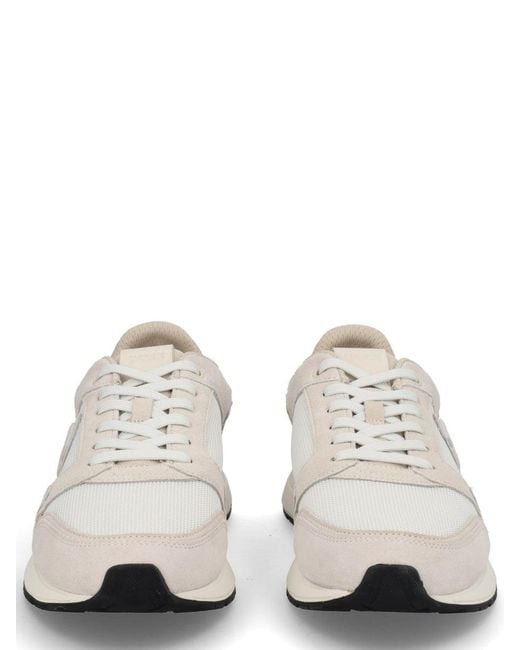 Boss White Monogrammed Sneaker for men