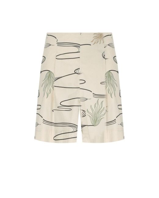 Max Mara Natural Agito Sabbia Bermuda Shorts