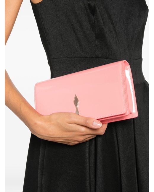 Christian Louboutin Pink Bettina Leather Clutch