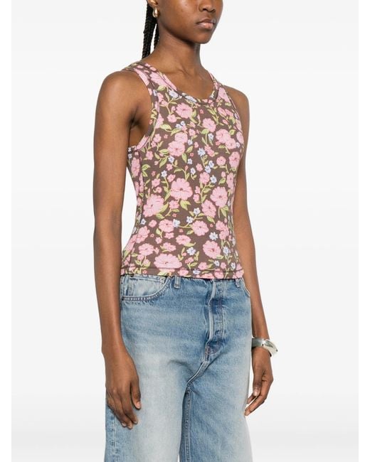 DIESEL Pink T-Fiore Top